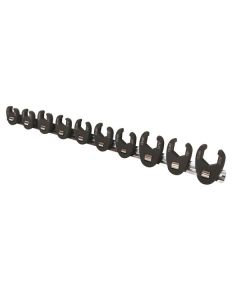 TOLEDO 301669 CROWFOOT WRENCH SET FLARED SAE 10 PCE