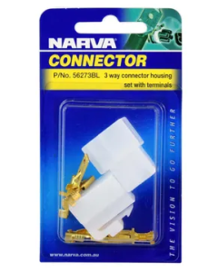NARVA 56273BL 3 WAY QUICK CONNECTOR 2 PACK