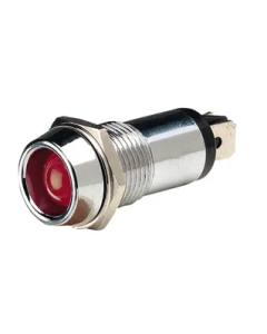 NARVA 62092BL PILOT LAMP 12V CHROME LED RED BL PK 1
