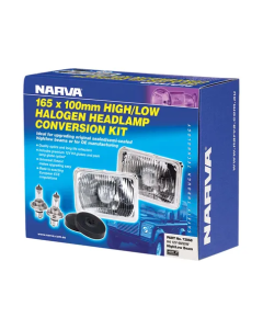 NARVA 72068 HALOGEN HEADLAMP - H4 CONVERSION KIT - 165 x 100MM