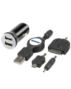 NARVA 81054BL TWIN USB 12-24V POWER ADAPTOR KIT BL PK 1