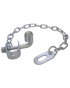 ROTECH BOLT-ON OVAL RING LATCH 25NB W/500MM CHAIN