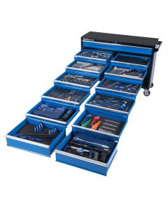 KINCROME K1232 EVOLUTION TOOL TROLLEY 557 PIECE 13 DRAWER EXTRA WIDE 1/4, 3/8 &