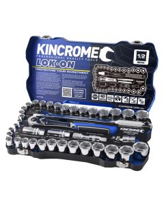 KINCROME K27022 LOK-ON SOCKET SET 41 PIECE 1/2'' DRIVE - METRIC & IMPERIAL