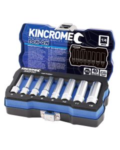 KINCROME K27050 LOK-ON SOCKET SET 8 PIECE 1/4'' DRIVE - METRIC