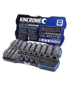 KINCROME K27074 LOK-ON IMPACT SOCKET SET 24 PIECE 1/2'' DRIVE