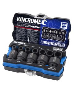 KINCROME K27077 LOK-ON IMPACT SOCKET SET 12 PIECE 3/8'' DRIVE - IMPERIAL