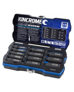 KINCROME K27078 LOK-ON DEEP IMPACT SOCKET SET 12 PIECE 3/8'' DRIVE - METRIC