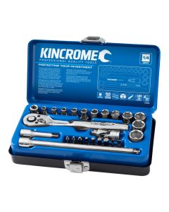 KINCROME K28000 SOCKET SET 26 PIECE 1/4'' DRIVE - METRIC