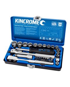 KINCROME K28010 SOCKET SET 29 PIECE 3/8'' DRIVE - METRIC
