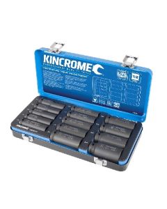 KINCROME K28206 DEEP IMPACT SOCKET SET 14 PIECE 1/2'' DRIVE - METRIC