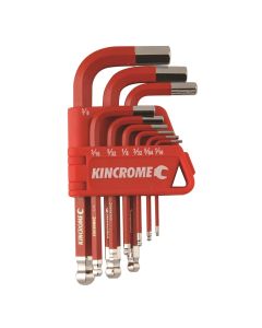 KINCROME K5142 BALL JOINT HEX KEY & WRENCH SET SHORT SERIES 9 PIECE