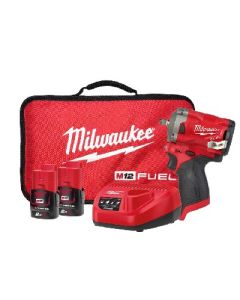 MILWAUKEE M12FIW38-202B M12 FUEL 3/8'' STUBBY IMPACT WRENCH WITH FRICTION RING K