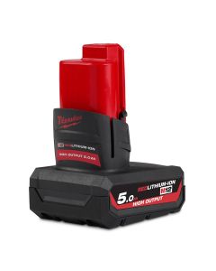 MILWAUKEE M12HB5 M12 REDLITHIUM-ION HIGH OUTPUT 5.0AH BATTERY