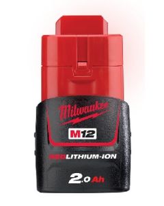 MILWAUKEE M12B2 M12 REDLITHIUM-ION 2.0AH COMPACT BATTERY PACK