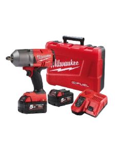 MILWAUKEE M18FHIWF12-502C M18 FUEL 1/2'' HIGH TORQUE IMPACT WRENCH WITH FRICTION