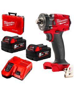 MILWAUKEE M18FIWP12-502C M18 FUEL 1/2 IMPACT WRENCH WITH PIN DETENT KIT
