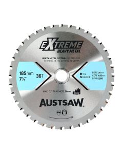 AUSTSAW MBR1852036H EXTREME HEAVY METAL BLADE | 185MM X 20 X 36T
