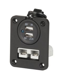 MEAN MOTHER 4X4 MMAPP04 FLUSH MOUNT PLUG AND TWIN USB 50AMP