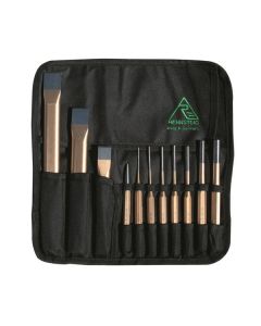 RENNSTEIG RCP11 CHISEL & PUNCH TOOL ROLL 11PC