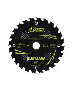AUSTSAW TBPP1602024 EXTREME: WOOD WITH NAILS BLADE 160MM X 20/16 BORE X 24 T