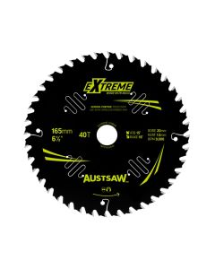 AUSTSAW TBPP1652040 EXTREME: WOOD WITH NAILS BLADE 165MM X 20/16 BORE X 40 T