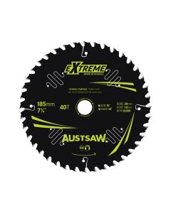 AUSTSAW TBPP1852040 EXTREME: WOOD WITH NAILS BLADE 185MM X 20/16 BORE X 40 T