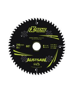 AUSTSAW TBPP2163060 EXTREME: WOOD WITH NAILS BLADE 216MM X 30/15.88 BORE X 60 T