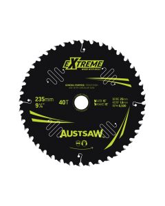 AUSTSAW TBPP2352540 EXTREME: WOOD WITH NAILS BLADE 235MM X 25 BORE X 40 T