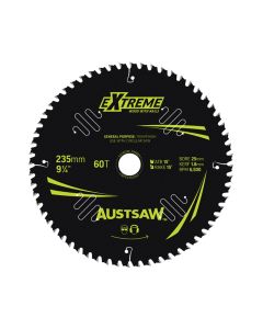 AUSTSAW TBPP2352560 EXTREME: WOOD WITH NAILS BLADE 235MM X 25 BORE X 60 T