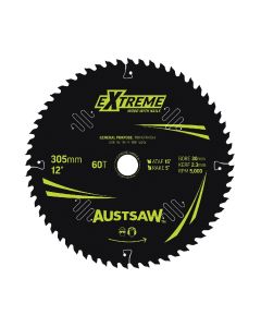 AUSTSAW TBPP3053060 EXTREME: WOOD WITH NAILS BLADE 305MM X 30 BORE X 60 T