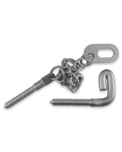 ROTECH SCREW-IN OVAL RING LATCH W/350MM CHAIN