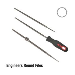 Rod Circular File Toledo 12RD02CD Round File 300mm 2nd Cut – Precision Metalworking Tool