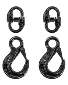 VEHICLE CHAIN SAFETY - G80 HOOK SET 8MM BLACK