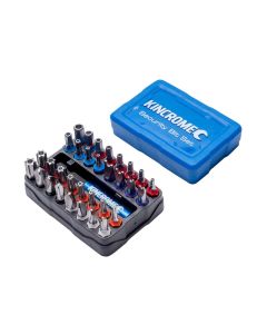 KINCROME 13648 SECURITY BIT & HOLDER SET 33 PIECE 1/4'' HEX DRIVE