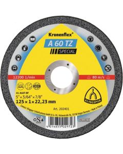 KLINGSPOR 202400 115MM (4.5 INCH) CUT-OFF WHEELS 0.8 - 1.0MM ALUMINIUM OXIDE