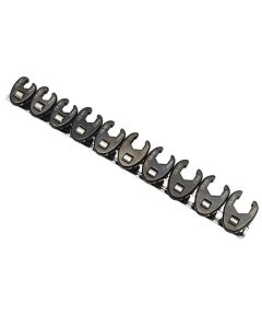 TOLEDO 301574 CROWFOOT FLARED 3/8" WRENCH SET METRIC 10-19MM 10 PCE