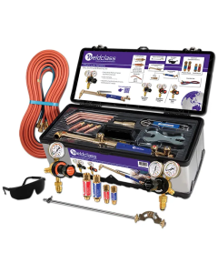 WELDCLASS 4-OXLPK KIT PLATINUM SERIES OXY/LPG W/FLASHBACKS