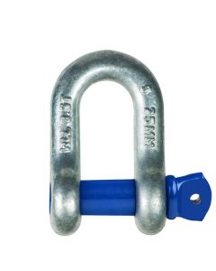 6MM DEE SHACKLE GRADE 'S' SCREW GALV 0.5T