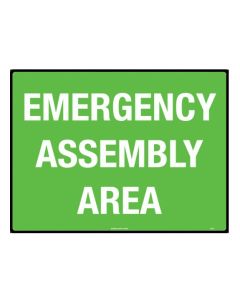 600X400MM - METAL - EMERGENCY ASSEMBLY AREA