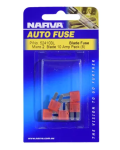 NARVA 52410BL 10 AMP MICRO 2 BLADE FUSE BL PK 5