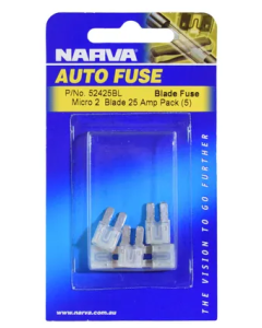 NARVA 52425BL 25 AMP WHITE MICRO 2 BLADE FUSE