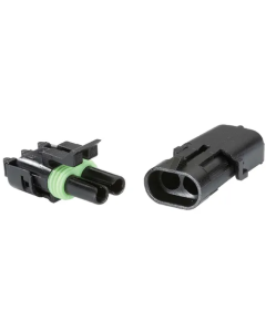 NARVA 56472BL 2 PIN WATERPROOF CONNECTOR KIT 2 PACK