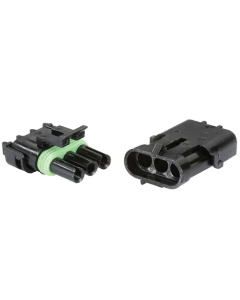NARVA 56473BL 3 PIN WATERPROOF CONNECTOR KIT 2 PACK