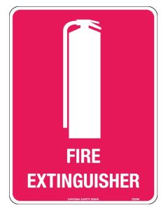 225X150MM - METAL - FIRE EXTINGUISHER WITH PICTOGRAM