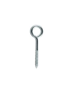 SCREW EYE LONG SHANK ZP 4.9MM DIA 44MM PK2