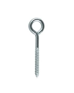 SCREW EYE LONG SHANK ZP 6.3MM DIA 51MM PK2