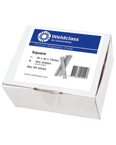 WELDCLASS 6-EC7510 CHALK 10X10X75MM SQUARE -BOX 50 PCS