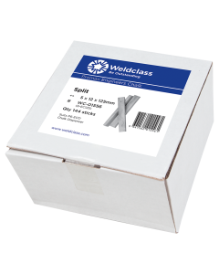 WELDCLASS 6-EC125 CHALK 12X5X125MM SPLIT -BOX 144 PCS
