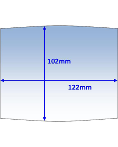 WELDCLASS P7-CLM2/10 LENS OUTER 122X102MM SUIT MACH 2, WIA BLUE PK10